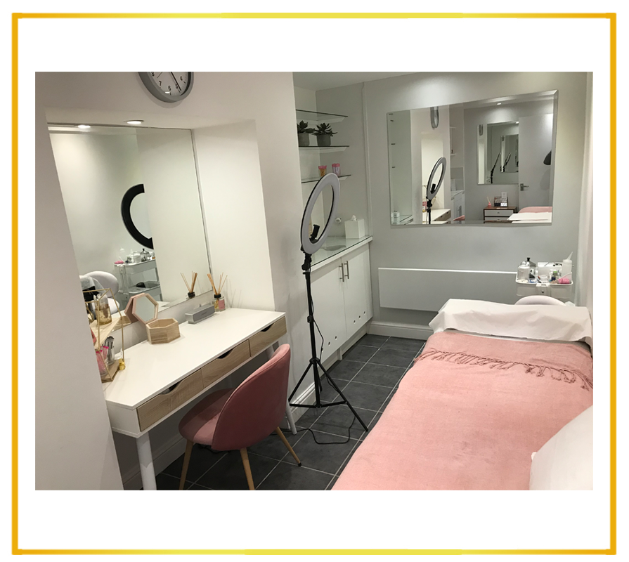 Halcyon's Lashes and Brows treatment Room